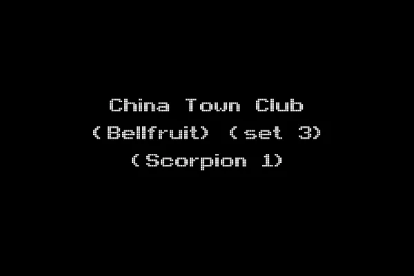 China Town Club (Bellfruit) (set 3) (Scorpion 1)
