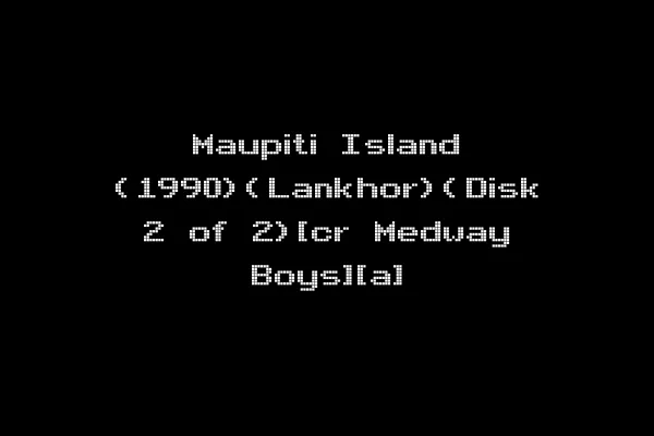 Maupiti Island (1990)(Lankhor)(Disk 2 of 2)[cr Medway Boys][a]