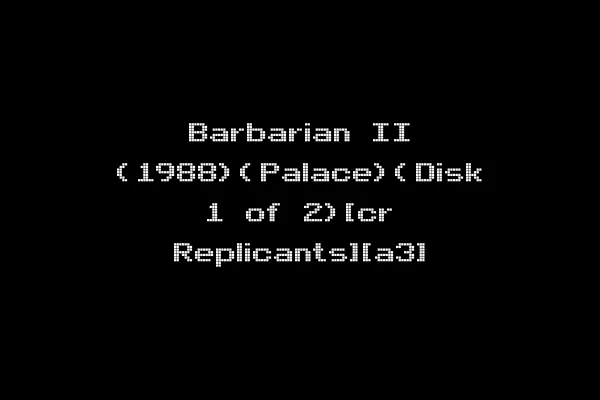 Barbarian II (1988)(Palace)(Disk 1 of 2)[cr Replicants][a3]