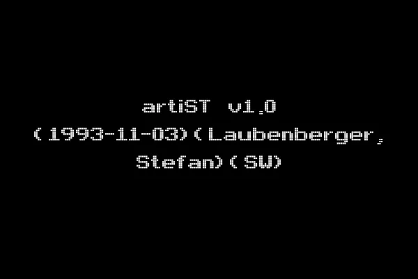 artiST v1.0 (1993-11-03)(Laubenberger, Stefan)(SW)