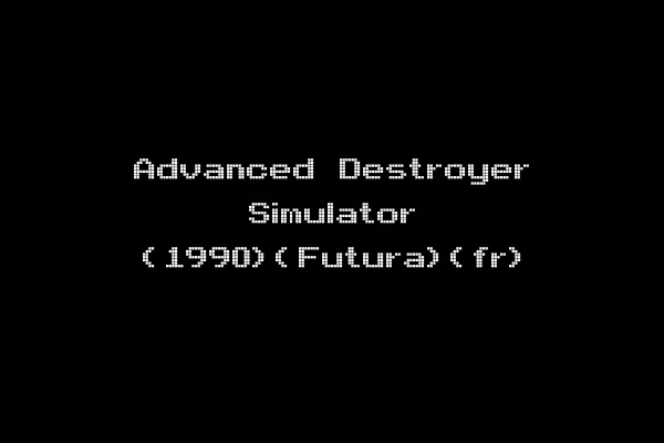 Advanced Destroyer Simulator (1990)(Futura)(fr)