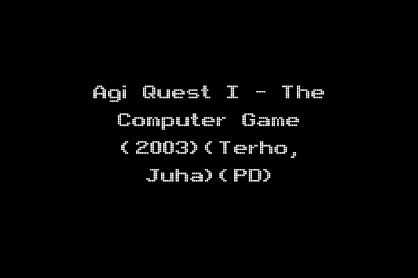 Agi Quest I - The Computer Game (2003)(Terho, Juha)(PD)