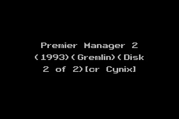 Premier Manager 2 (1993)(Gremlin)(Disk 2 of 2)[cr Cynix]