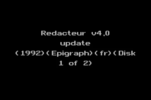 Redacteur v4.0 update (1992)(Epigraph)(fr)(Disk 1 of 2)