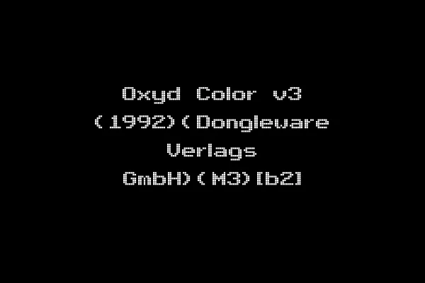 Oxyd Color v3 (1992)(Dongleware Verlags GmbH)(M3)[b2]