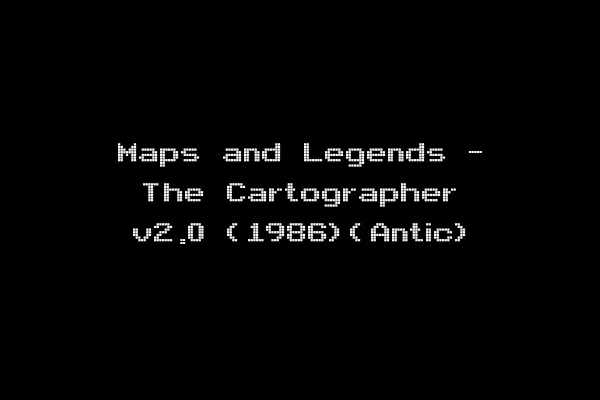 Maps and Legends - The Cartographer v2.0 (1986)(Antic)