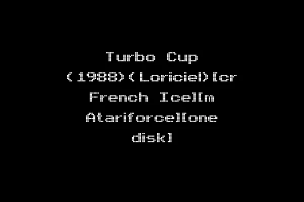 Turbo Cup (1988)(Loriciel)[cr French Ice][m Atariforce][one disk]