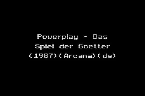 Powerplay - Das Spiel der Goetter (1987)(Arcana)(de)