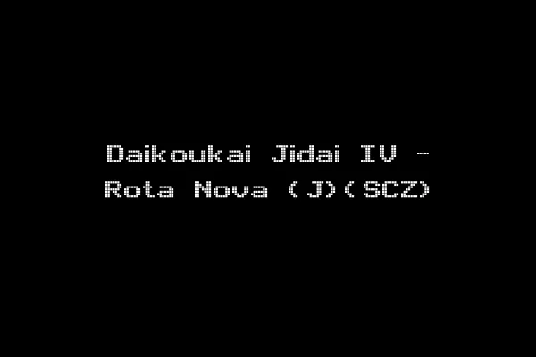 Daikoukai Jidai IV - Rota Nova (J)(SCZ)