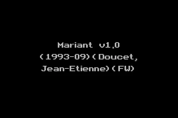 Mariant v1.0 (1993-09)(Doucet, Jean-Etienne)(FW)