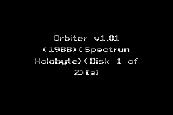 Orbiter v1.01 (1988)(Spectrum Holobyte)(Disk 1 of 2)[a]