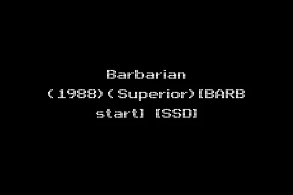 Barbarian (1988)(Superior)[BARB start] [SSD]