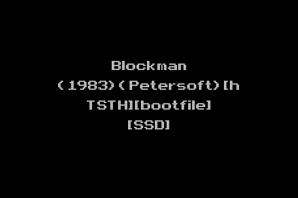 Blockman (1983)(Petersoft)[h TSTH][bootfile] [SSD]