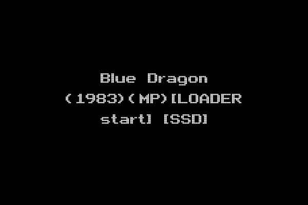 Blue Dragon (1983)(MP)[LOADER start] [SSD]