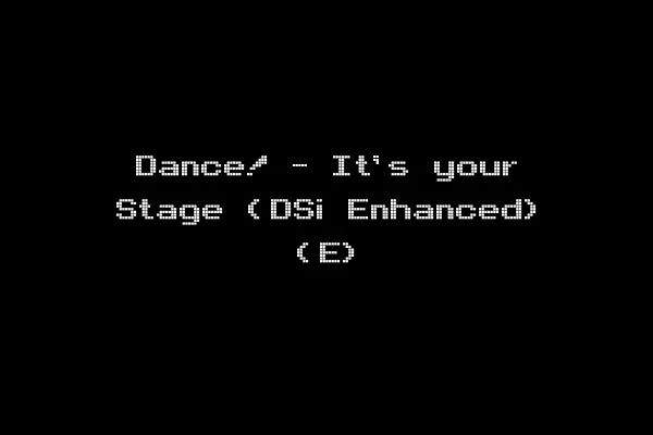 Dance! - It's your Stage (DSi Enhanced) (E)