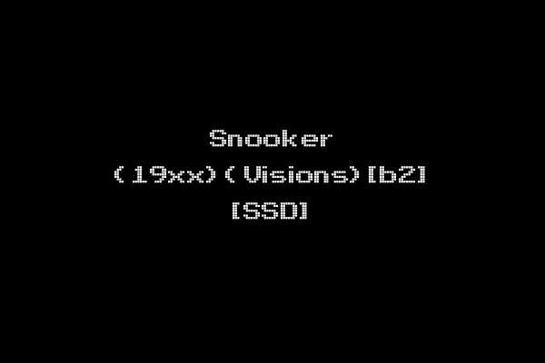 Snooker (19xx)(Visions)[b2] [SSD]