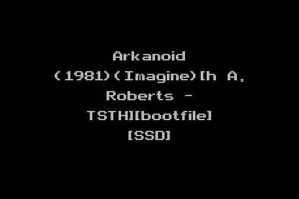 Arkanoid (1981)(Imagine)[h A. Roberts - TSTH][bootfile] [SSD]