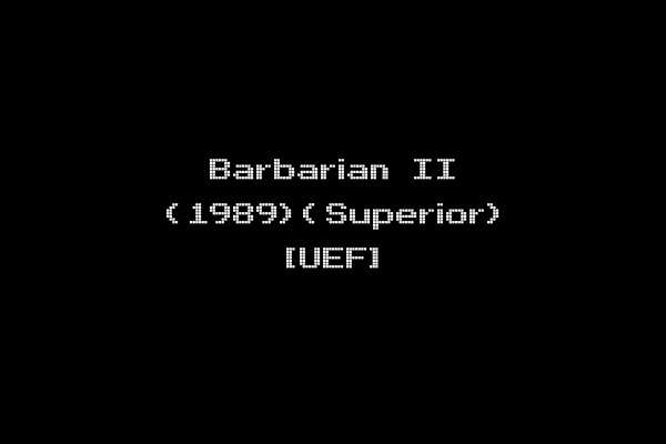 Barbarian II (1989)(Superior) [UEF]
