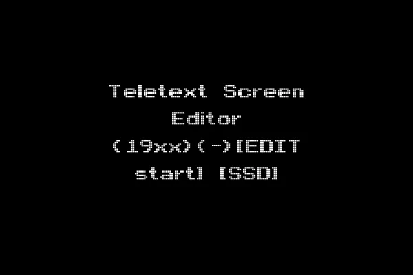 Teletext Screen Editor (19xx)(-)[EDIT start] [SSD]