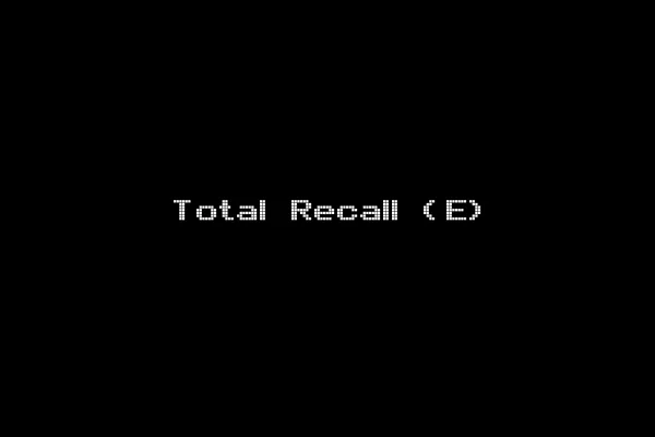 Total Recall (E)