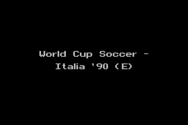 World Cup Soccer - Italia '90 (E)