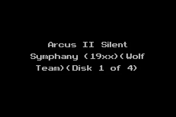 Arcus II Silent Symphany (19xx)(Wolf Team)(Disk 1 of 4)