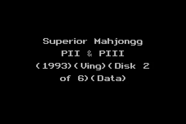 Superior Mahjongg PII & PIII (1993)(Ving)(Disk 2 of 6)(Data)
