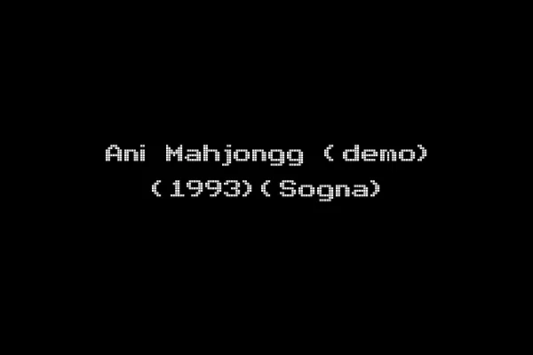 Ani Mahjongg (demo) (1993)(Sogna)