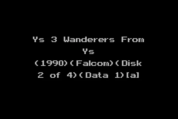 Ys 3 Wanderers From Ys (1990)(Falcom)(Disk 2 of 4)(Data 1)[a]