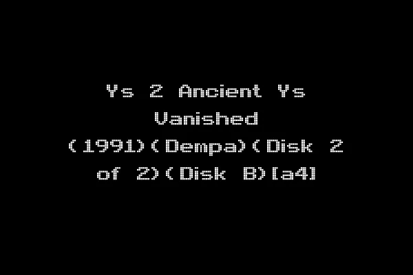 Ys 2 Ancient Ys Vanished (1991)(Dempa)(Disk 2 of 2)(Disk B)[a4]