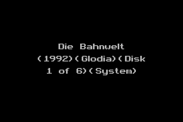 Die Bahnwelt (1992)(Glodia)(Disk 1 of 6)(System)