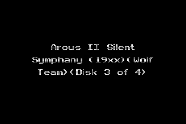 Arcus II Silent Symphany (19xx)(Wolf Team)(Disk 3 of 4)