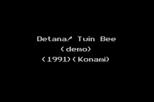 Detana! Twin Bee (demo) (1991)(Konami)