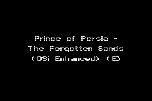 Prince of Persia - The Forgotten Sands (DSi Enhanced) (E)