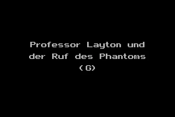 Professor Layton und der Ruf des Phantoms (G)