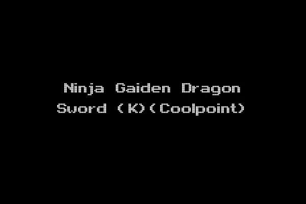 Ninja Gaiden Dragon Sword (K)(Coolpoint)