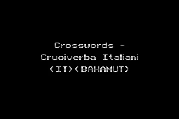 Crosswords - Cruciverba Italiani (IT)(BAHAMUT)