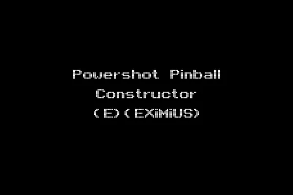 Powershot Pinball Constructor (E)(EXiMiUS)