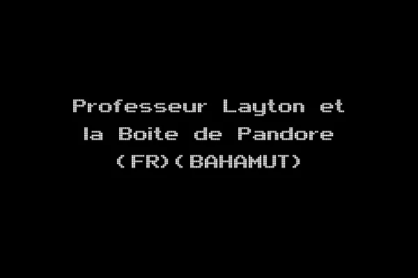 Professeur Layton et la Boite de Pandore (FR)(BAHAMUT)