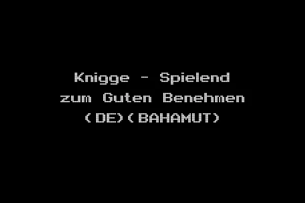 Knigge - Spielend zum Guten Benehmen (DE)(BAHAMUT)