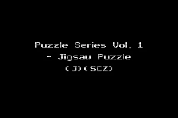 Puzzle Series Vol. 1 - Jigsaw Puzzle (J)(SCZ)