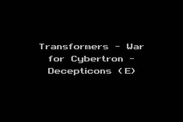 Transformers - War for Cybertron - Decepticons (E)