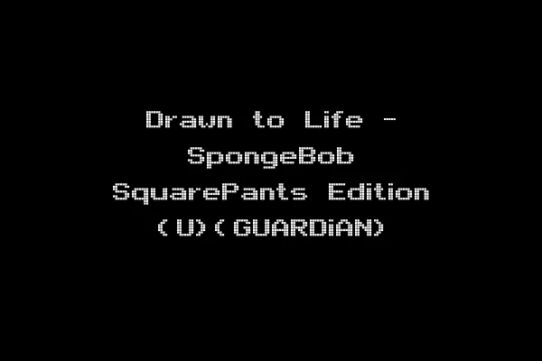 Drawn to Life - SpongeBob SquarePants Edition (U)(GUARDiAN)
