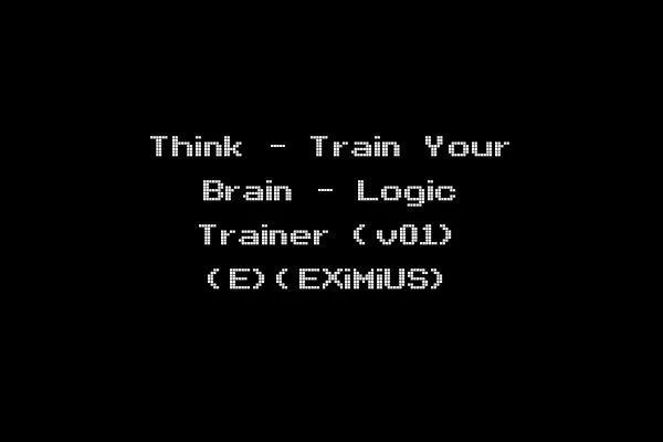 Think - Train Your Brain - Logic Trainer (v01) (E)(EXiMiUS)