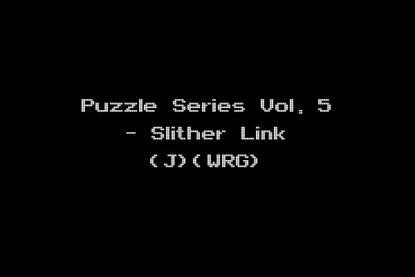 Puzzle Series Vol. 5 - Slither Link (J)(WRG)