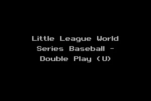 Little League World Series Baseball - Double Play (U)