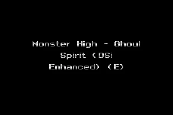 Monster High - Ghoul Spirit (DSi Enhanced) (E)