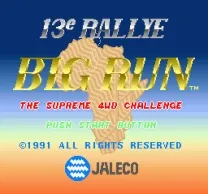Big Run - The Supreme 4WD Challenge (Japan)
