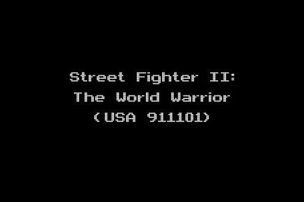 Street Fighter II: The World Warrior (USA 911101)