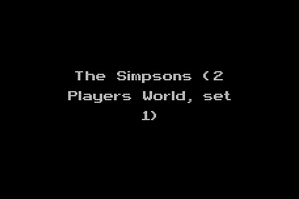 The Simpsons (2 Players World, set 1)